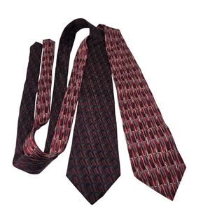 Stafford Men's Multicolor 100% Silk Neckties Lot Of 2 Ties